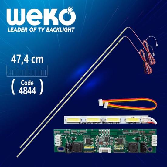 42’’ Universal E-Led 51 Ledli (7020) 474mm 360-450ma 51-54v Çift Led+Sürücü+Kablo Takım (Wk-1369)