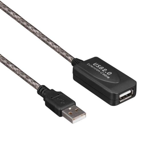 Powermaster PM-4952 30 Metre Şeffaf Korumalı USB 2.0 Uzatma Kablosu
