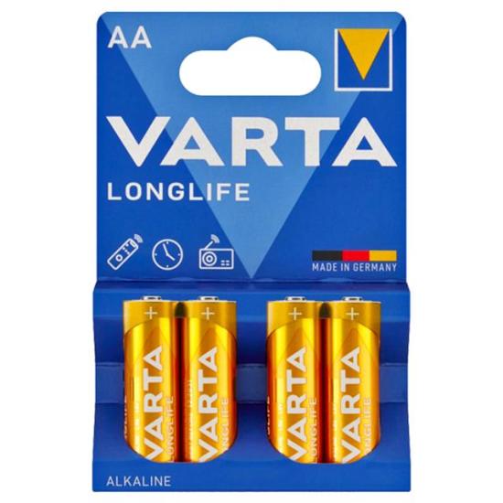 Varta Longlife Power Alkalin AA Kalem Pil 4’lü Paket