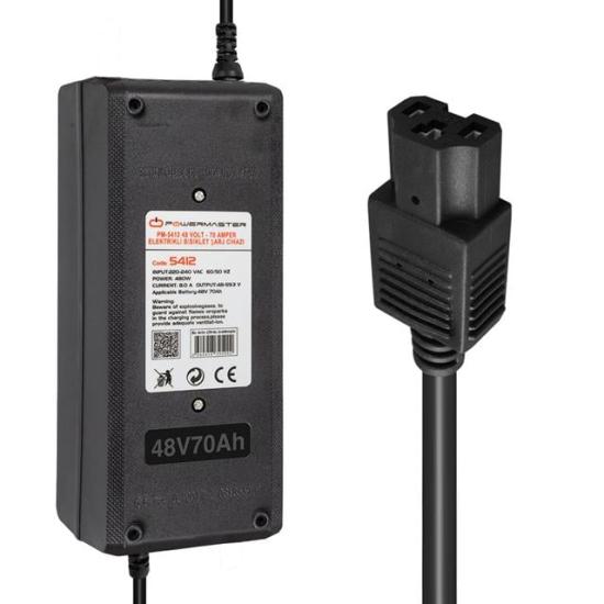 PowerMaster 48 Volt - 70 Amper Elektrikli Bisiklet Şarj Cihazı