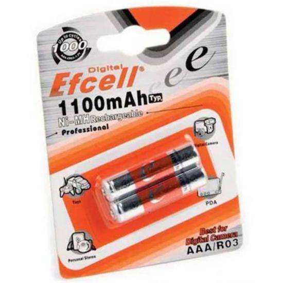 Efcell Ef-1100 Tek 1100 Mah Aaa İnce Şarjlı Pil