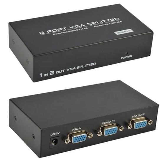 Powermaster VGA-2002 2 Port 200 Mhz 1920x1440 Vga Splıtter Dağıtıcı