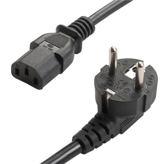 PowerMaster PM-568 1.5 Metre PC Power Güç Kablosu 3x1mm² IEC-60320 C13 (Dişi) - Schuko/Tip F (Erkek) Fiş Uçlu