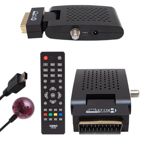 Magbox Scart Plus TKGS’li Scart Girişli Mini SD Uydu Alıcısı