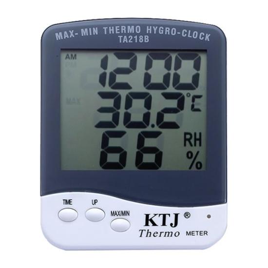 PowerMaster PM-6233 Dijital Termometre Oda Tipi Ekranlı Sıcaklık Saatli Nem Ölçer