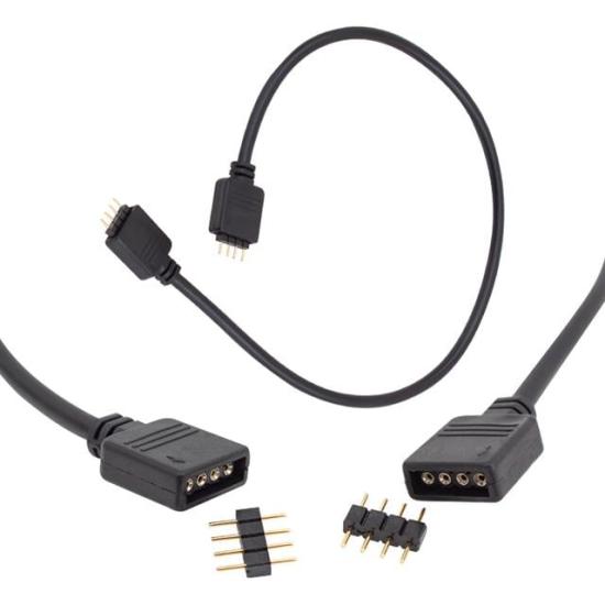 Powermaster RGB Led Bağlantı Erkek-Dişi Jumperlı 4 Pin Kablo