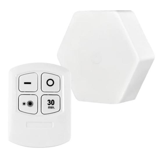 Powermaster MX-359 Tekli Altıgen Kumandalı Pilli Dokunmatik Tezgah Altı - Duvar Led Aydınlatma