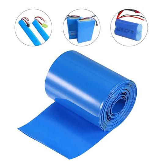 Powermaster 1 Metre 82 Mm Mavi PVC Shrink Isı İle Daralan 18650 Pil Yalıtım Kılıfı