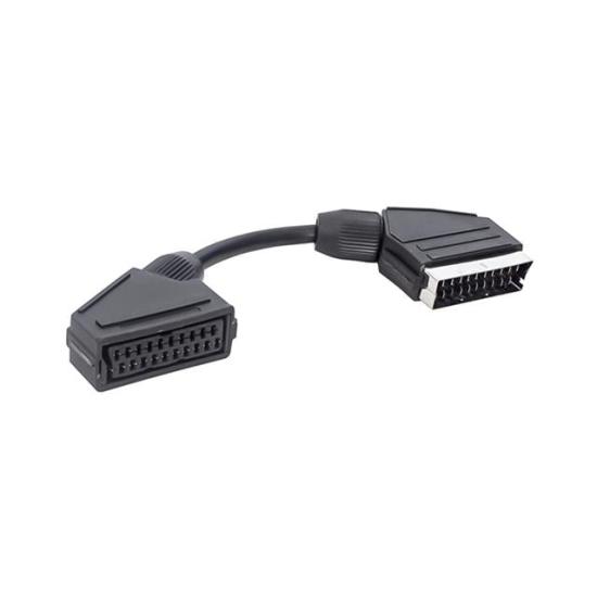 Scart Scart Erkek-Dişi Ara Kablo 20 Cm Elektromer