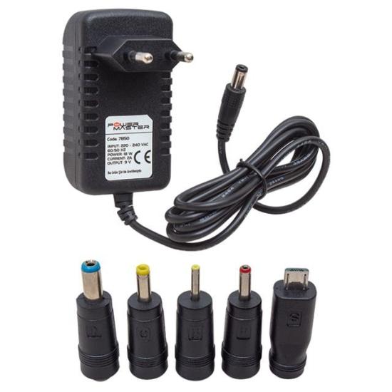 Powermaster PM-7850 9 Volt - 2 Amper 5 Uçlu Universal Tablet Pc Adaptörü