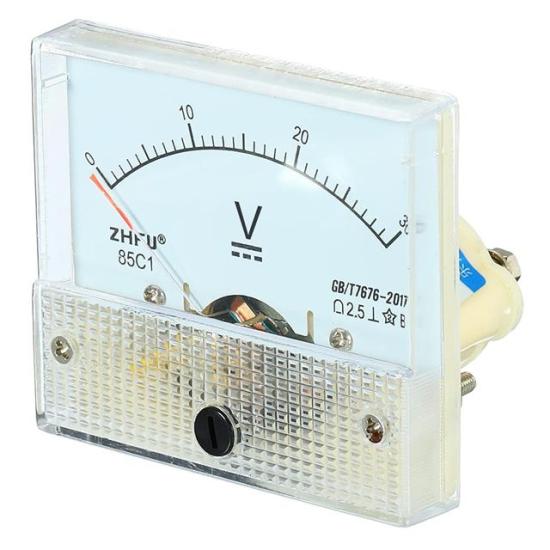 PowerMaster IC-230A 0-30V DC Analog Voltaj Gerilim Metre Gösterge 56x64x57mm