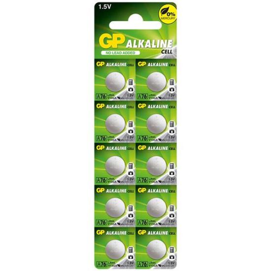 GP A76 LR44 Alkalin AG-13 PİL (A76F-2C10) 10’lu Paket