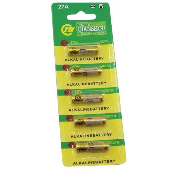 Powermaster Qianshou LR27A 12 Volt İnce 27A Alarm Pili (5\\’li Paket)