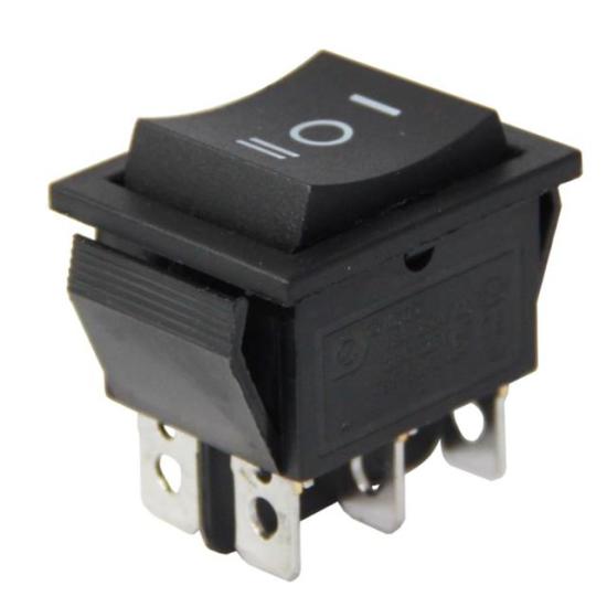 Geniş Işıksız 6 Pinli Yaylı Anahtar (Mom-Off-Mom) IC-110