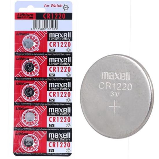 Maxell CR1220 3 Volt Lityum 5’li Düğme Pil
